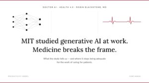 MIT, Health 4.0, and the Three Conversations We Need MIT, Health 4.0, and the Three Conversations We Need