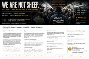 We are Not Sheep: Bystanders at the Cliff Health in America We are Not Sheep: Bystanders at the Cliff Health in America