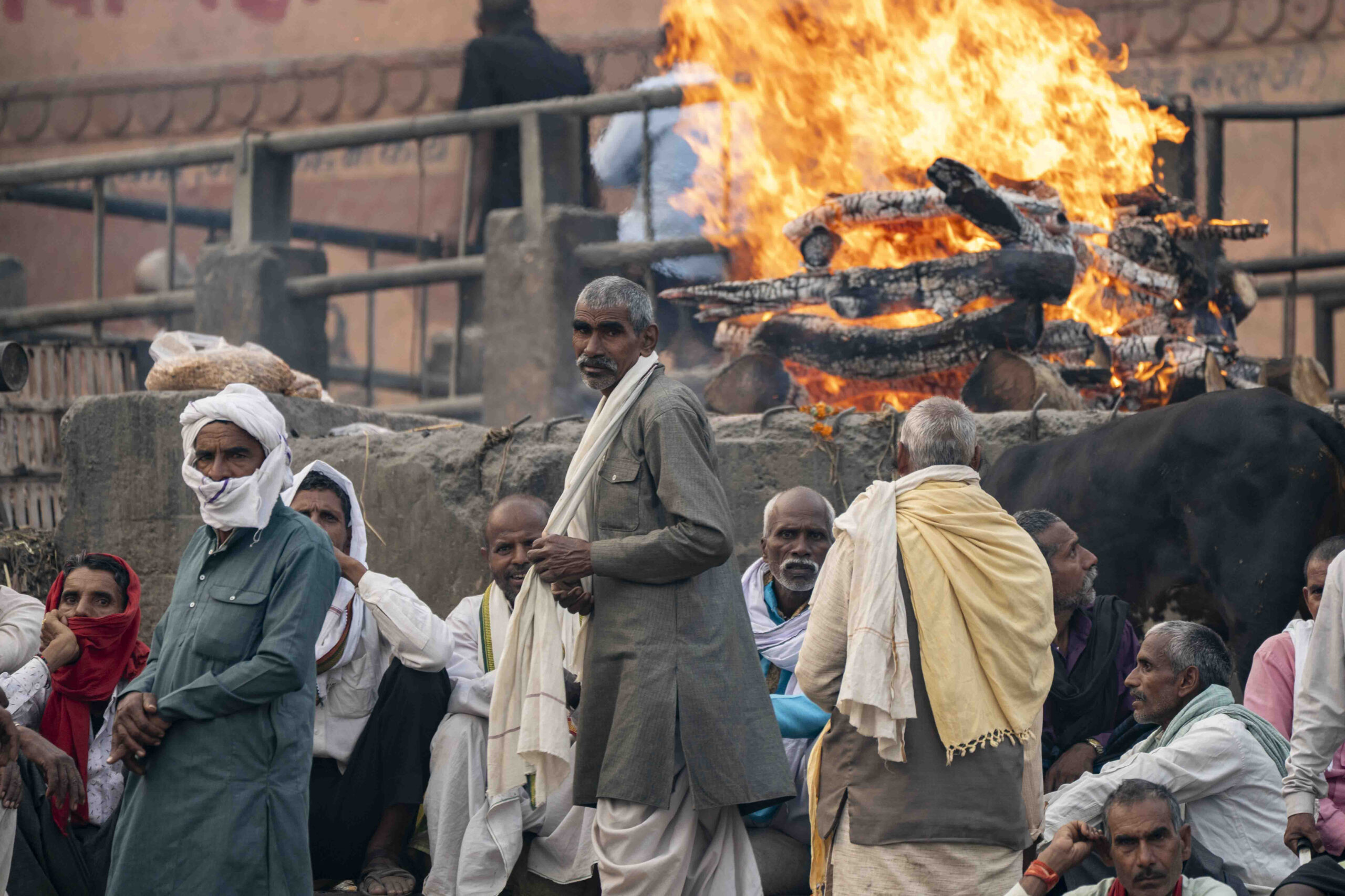 The Light Between Worlds — fire on the ghats of the Ganges